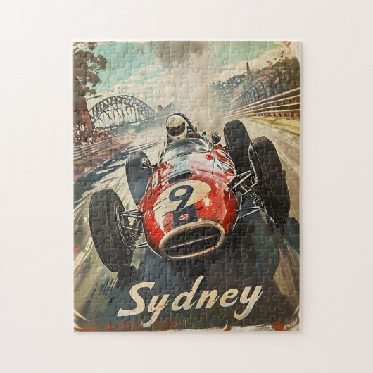 Sydney raceauto legpuzzel (Verticaal)