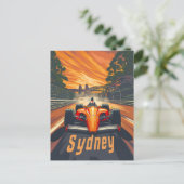 Sydney  Racing Car Briefkaart (Staand voorkant)