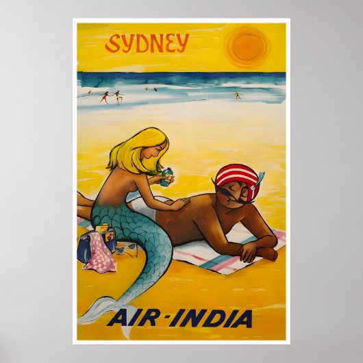 Sydney Reisposter Australië Strand Kunst Poster (Voorkant)