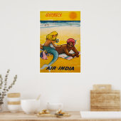Sydney Reisposter Australië Strand Kunst Poster (Keuken)