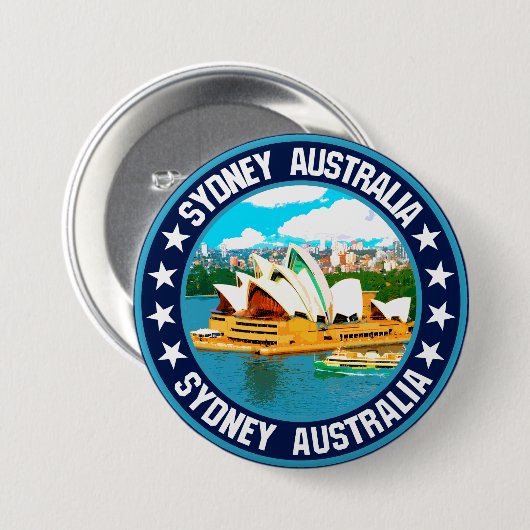 Sydney Ronde Button 7,6 Cm (Voorkant /achterkant)