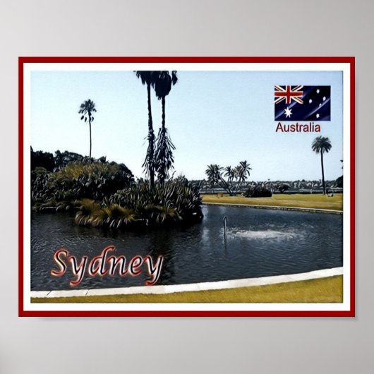 Sydney - Royal Botanic Gardens - Australië - Poste Poster (Voorkant)