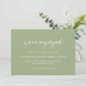Sydney Sage Green Modern Wedding Save The Date (Staand voorkant)