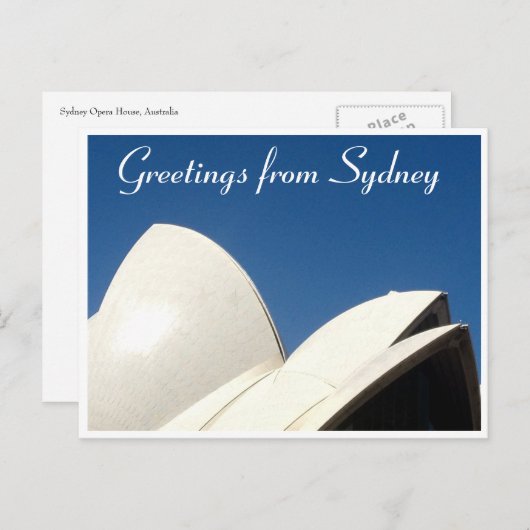 sydney sail greetings briefkaart (Voorkant / Achterkant)