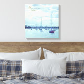 Sydney scène jachten op haven Drummoyne Canvas Afdruk (Insitu (Slaapkamer))