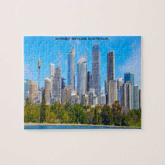Sydney Silhouet Australië Legpuzzel (Horizontaal)