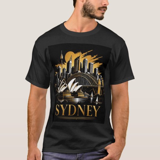 Sydney Silhouet T-shirt (Voorkant)