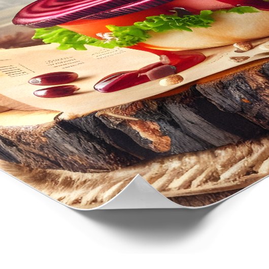 Sydney Sizzle Burger Poster (Hoek)