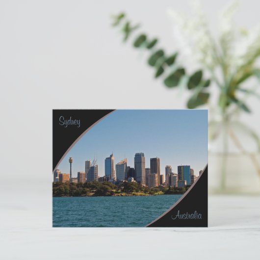 Sydney Skyline Briefkaart (Staand voorkant)