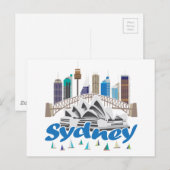 Sydney Skyline Briefkaart (Voorkant / Achterkant)