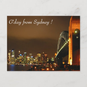 sydney skyline briefkaart