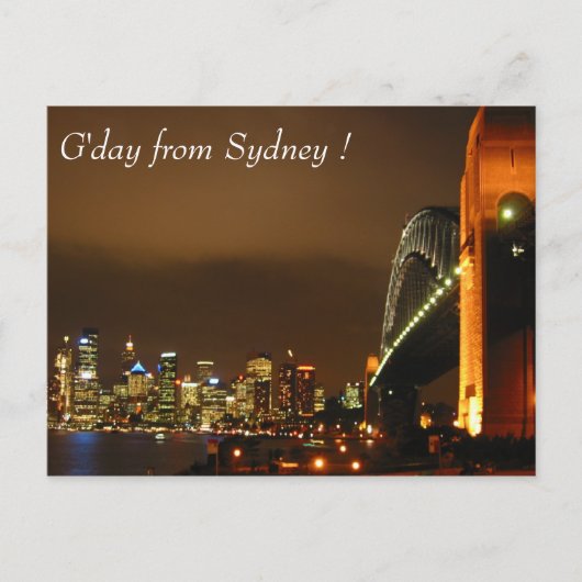 sydney skyline briefkaart (Voorkant)
