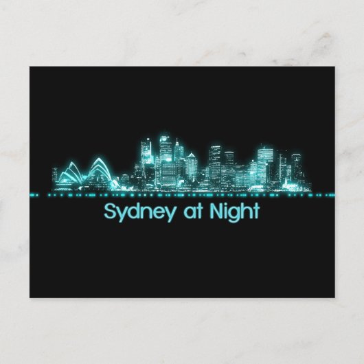 Sydney Skyline Briefkaart (Voorkant)