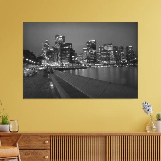 Sydney Skyline Canvas Afdruk (Insitu (Woonkamer))