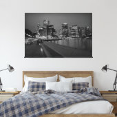 Sydney Skyline Canvas Afdruk (Insitu (Slaapkamer))