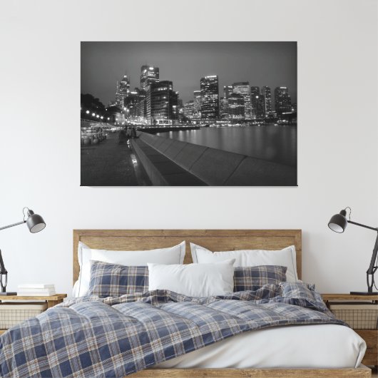 Sydney Skyline Canvas Afdruk (Insitu (Slaapkamer))