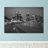 Sydney Skyline Canvas Afdruk (Insitu (Houten vloer))