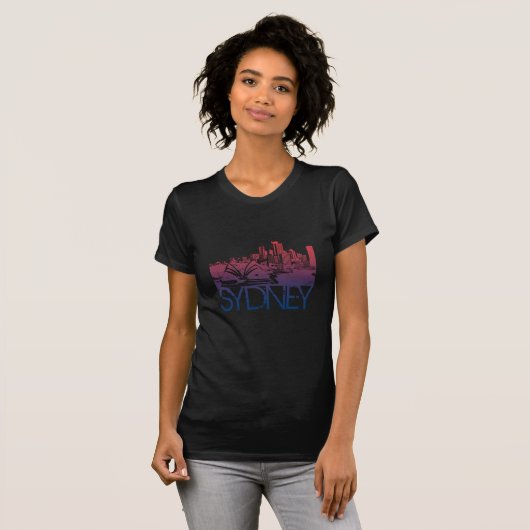 Sydney Skyline Design T-shirt (Voorkant volledig)