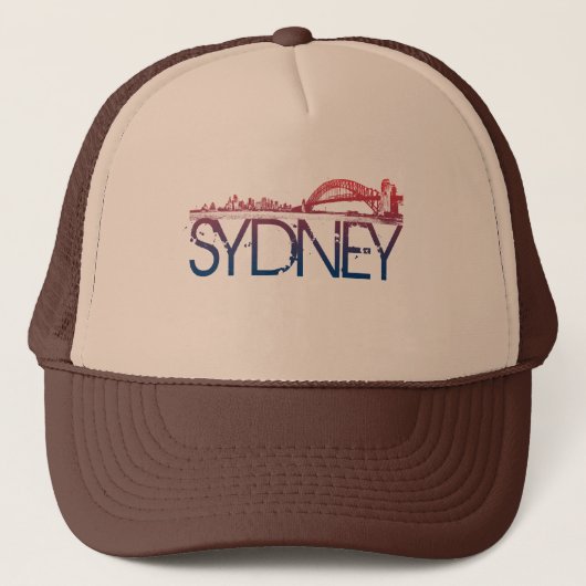Sydney Skyline Design Trucker Pet (Voorkant)