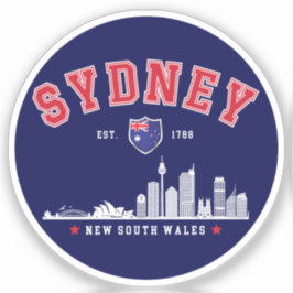 Sydney Skyline Panorama Sticker