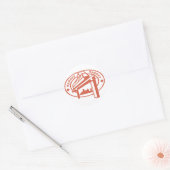 Sydney Stamp Ronde Sticker (Envelop)