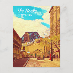 Sydney The Rocks met een havenbrug Briefkaart