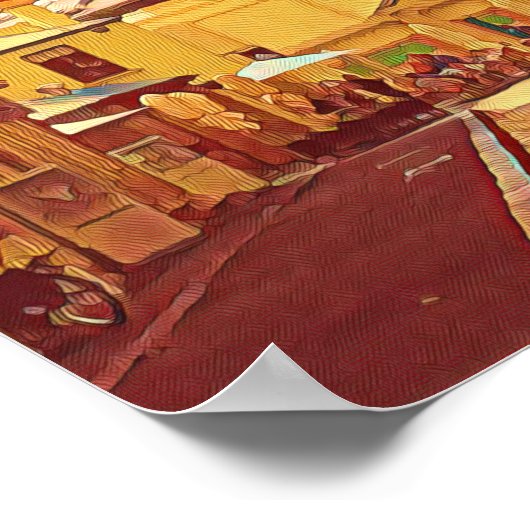 Sydney The Rocks met een havenbrug Poster (Hoek)