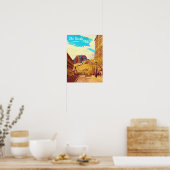 Sydney The Rocks met een havenbrug Poster (Keuken)