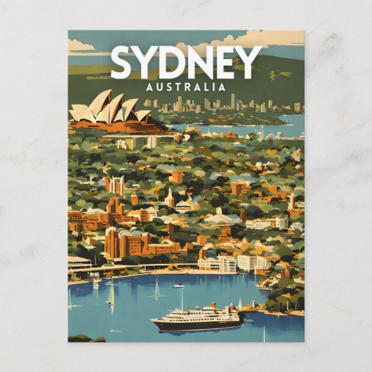 Sydney Travel Briefkaart (Voorkant)