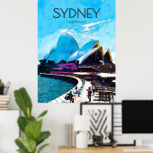 Sydney Travel Poster (Thuiskantoor)