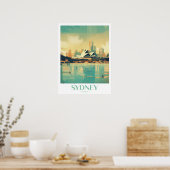 Sydney Travel Print kunst aan de muur (Keuken)