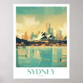 Sydney Travel Print kunst aan de muur