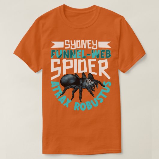 Sydney trechter web spider t-shirt (Design voorkant)