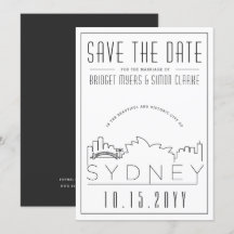 Sydney Trouw Decor Stijl Skyline Save the Date