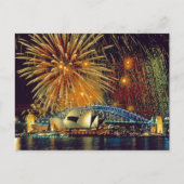 Sydney under Fireworks Postcard Briefkaart (Voorkant)