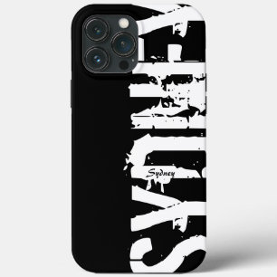 Sydney - Urban Style - Black en White iPhone Case