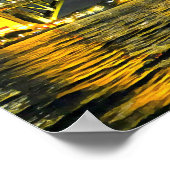 Sydney via de nachtelijke Harbor Bridge Australië  Poster (Hoek)