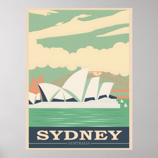 Sydney vintage poster (Voorkant)