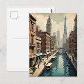 Sydney vintage poster briefkaart (Voorkant / Achterkant)