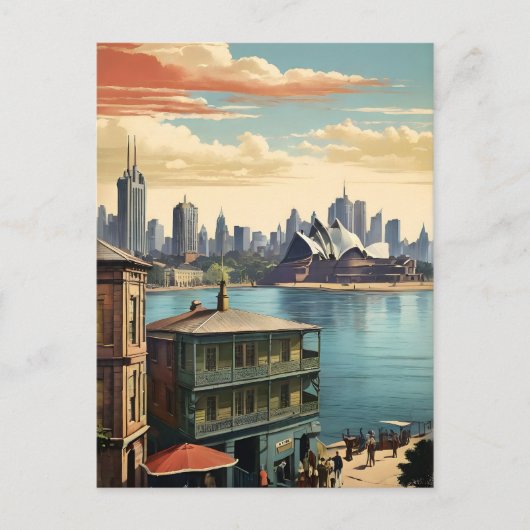 Sydney vintage poster briefkaart (Voorkant)