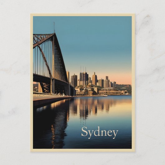 Sydney vintage poster briefkaart (Voorkant)