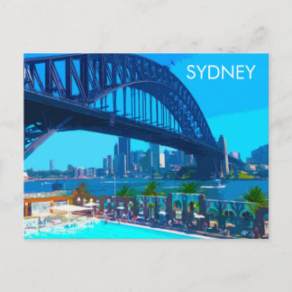 Sydney Vintage Travel Art Briefkaart
