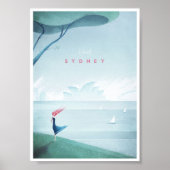 Sydney Vintage Travel Poster (Voorkant)