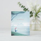 Sydney Vintage Travel Poster - Art Briefkaart (Staand voorkant)