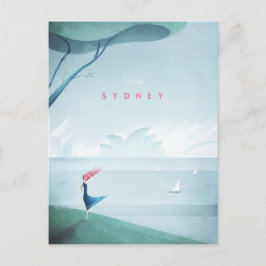 Sydney Vintage Travel Poster - Art Briefkaart