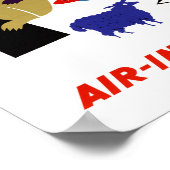 Sydney Vintage Travel Poster teruggezet (Hoek)