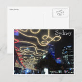 sydney-vitale lichtlijnen briefkaart (Voorkant / Achterkant)