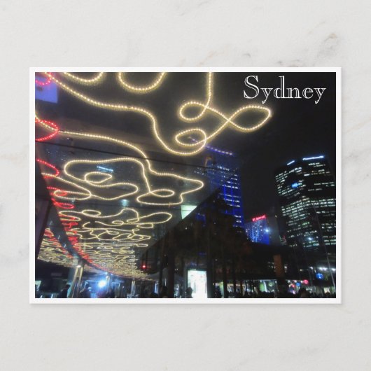 sydney-vitale lichtlijnen briefkaart (Voorkant)