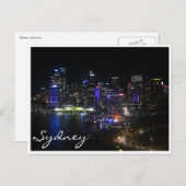 sydney vivid paars briefkaart (Voorkant / Achterkant)
