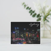 sydney vivid red briefkaart (Staand voorkant)